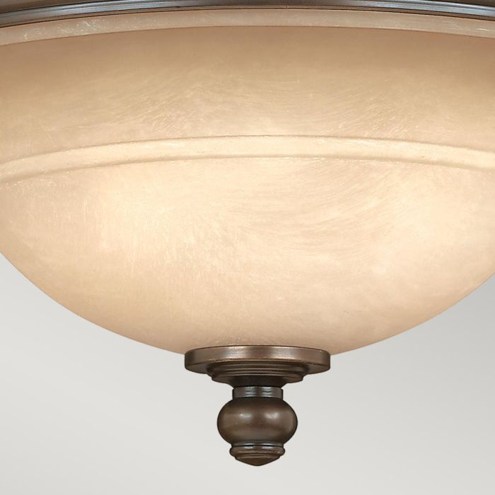 Elstead Lighting Plymouth 3 Light Flush - Olde Bronze