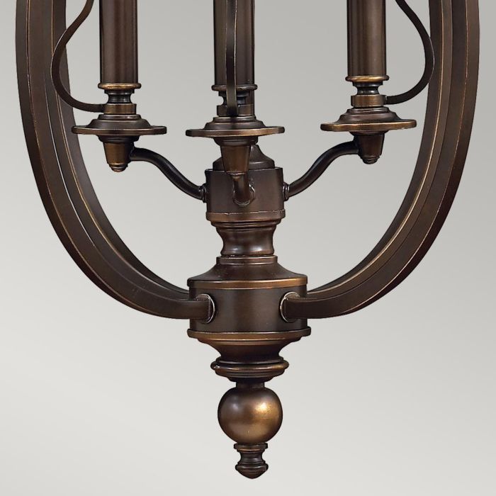Elstead Lighting Plymouth 4 Light Pendant - Olde Bronze