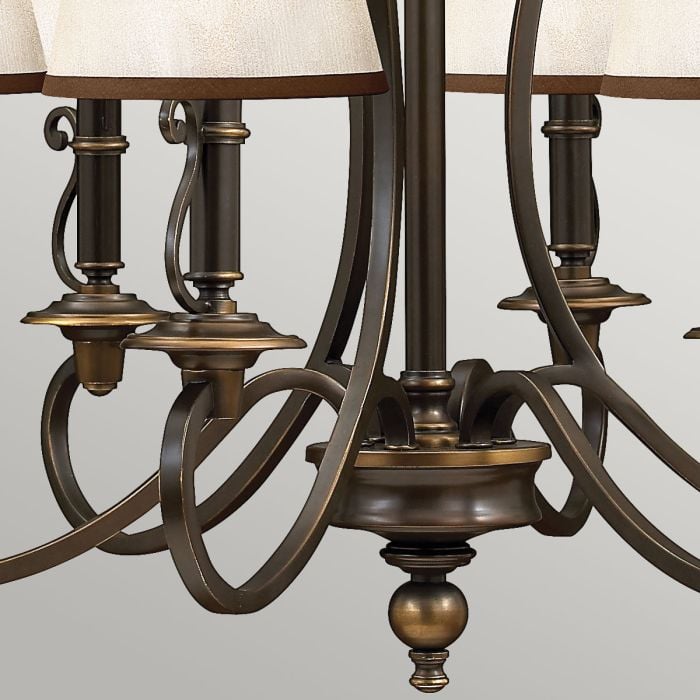 Elstead Lighting Plymouth 6 Light Chandelier - Olde Bronze