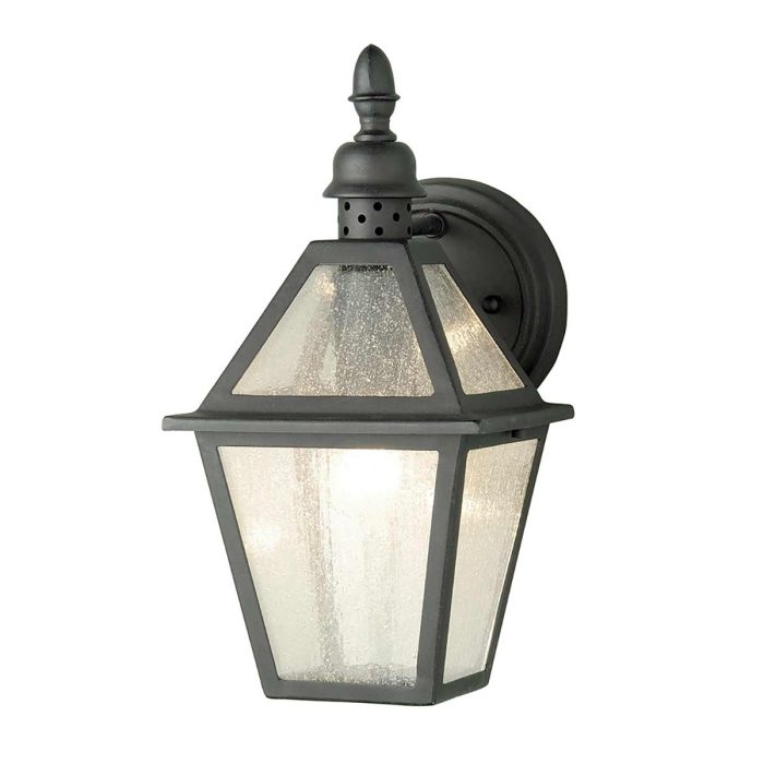elstead lighting Polruan 1 Light Wall Lantern - Mud Black