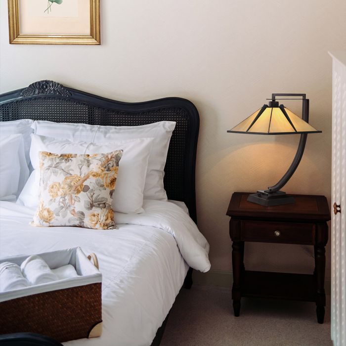 Elstead Lighting Pomeroy 1lt Table Lamp - Western Bronze