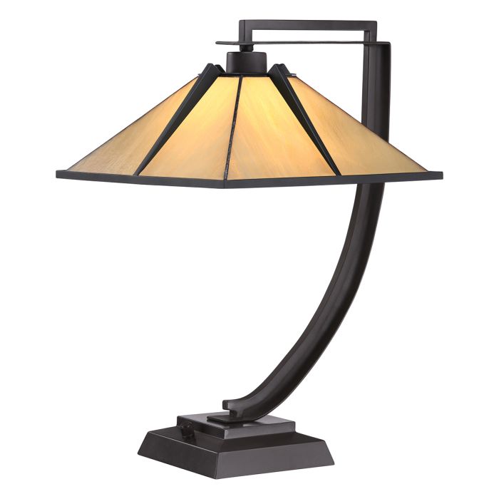 elstead lighting Pomeroy 1lt Table Lamp - Western Bronze