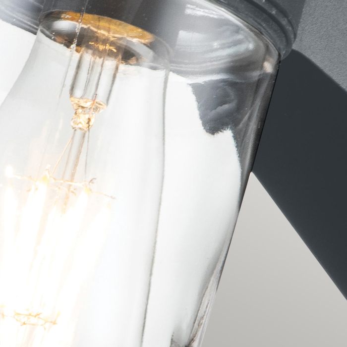 Elstead Lighting Portfino 1 Light Wall Lantern - Grey