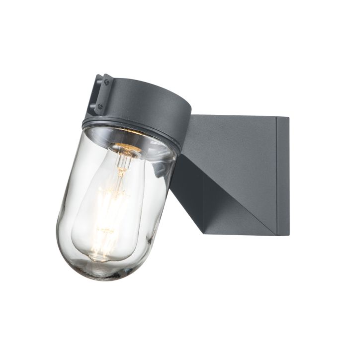 elstead lighting Portfino 1 Light Wall Lantern - Grey