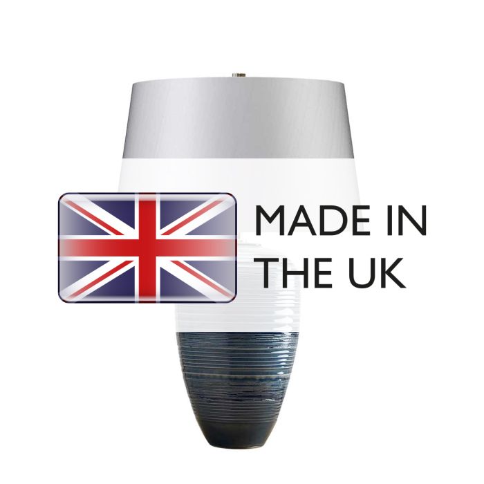 Elstead Lighting Poseidon 1 Light Table Lamp - Blue Glaze