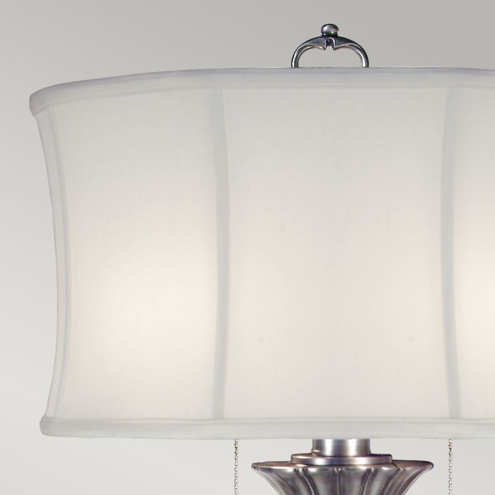 Elstead Lighting Presidential 2 Light Table Lamp - Pewter