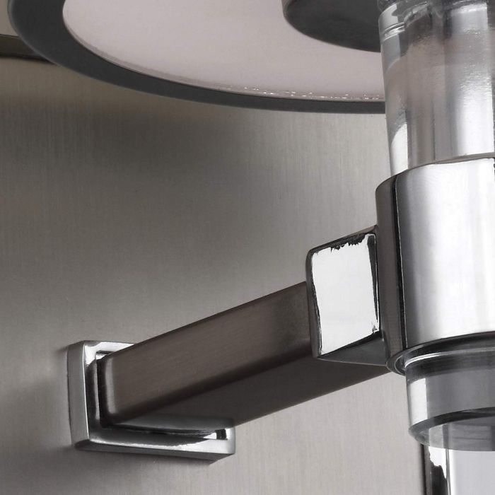 Elstead Lighting Prospect Park 1 Light Wall Light - Satin Nickel With Chrome