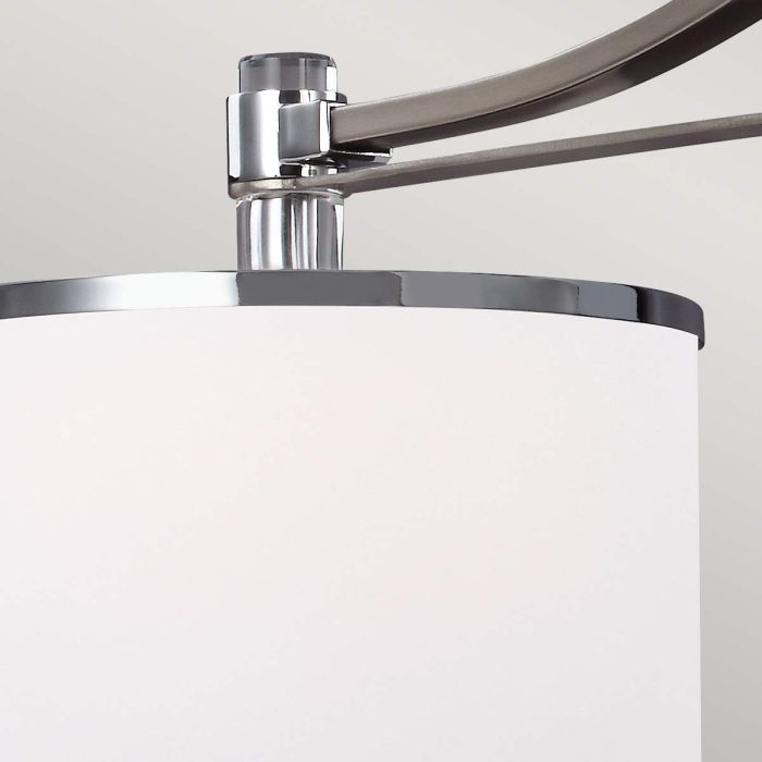 Elstead Lighting Prospect Park 3 Light Island Chandelier - Satin Nickel With Chrome