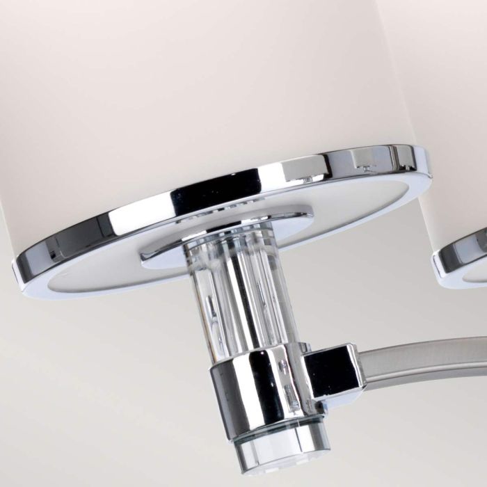 Elstead Lighting Prospect Park 5 Light Chandelier - Satin Nickel With Chrome