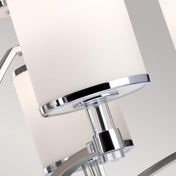 Elstead Lighting Prospect Park 9 Light Chandelier - Satin Nickel With Chrome