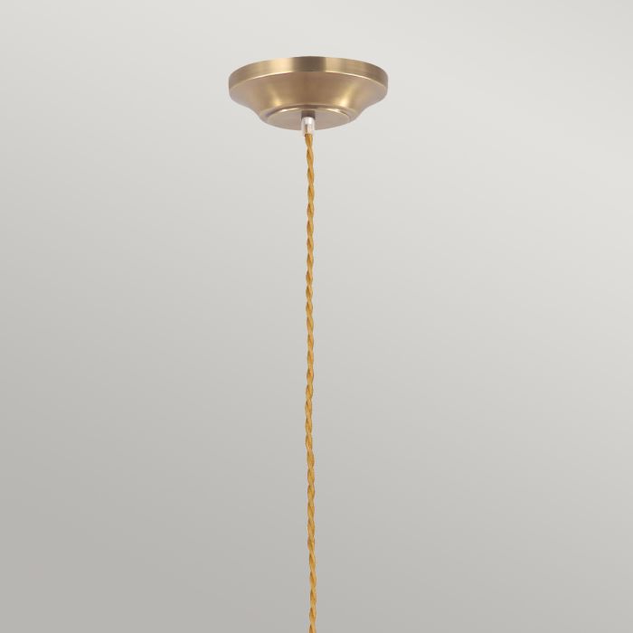 Elstead Lighting Provence 1 Light Pendant - Aged Brass