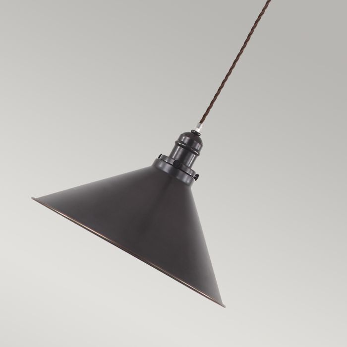 Elstead Lighting Provence 1 Light Pendant - Old Bronze