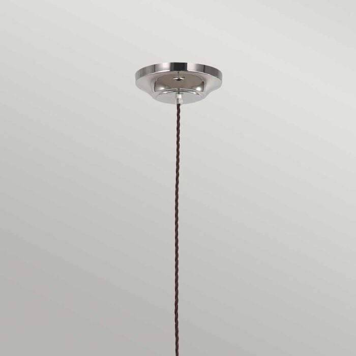 Elstead Lighting Provence 1 Light Pendant - Polished Nickel