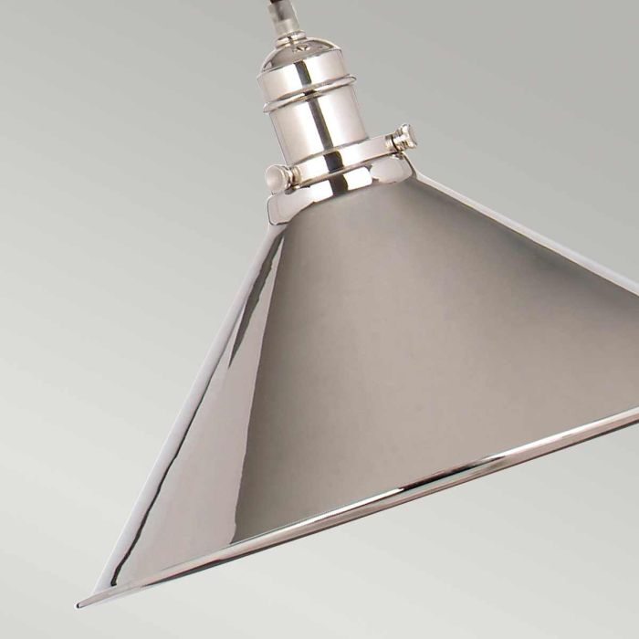 Elstead Lighting Provence 1 Light Rise And Fall Pendant - Polished Nickel