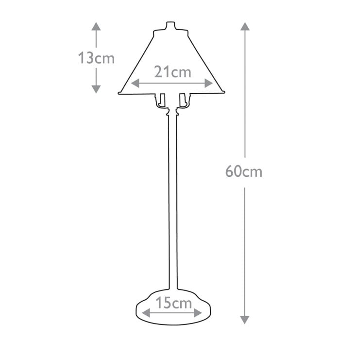 Elstead Lighting Provence 1 Light Stick Lamp - Old Bronze