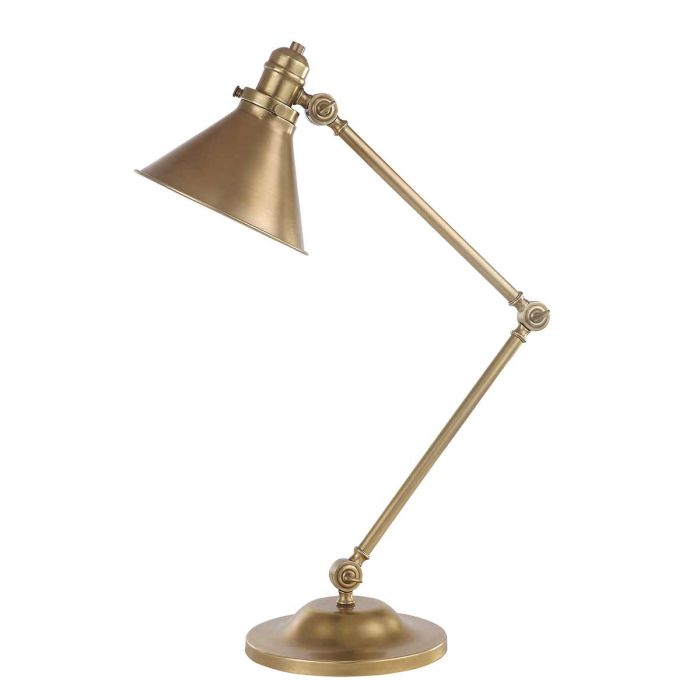 elstead lighting Provence 1 Light Table Lamp - Aged Brass