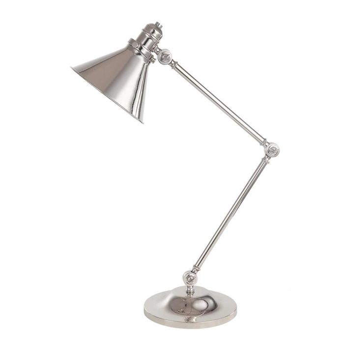 elstead lighting Provence 1 Light Table Lamp - Polished Nickel