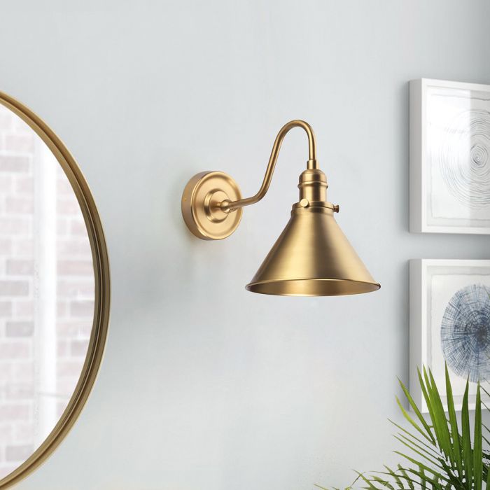 Elstead Lighting Provence 1 Light Wall Light - Aged Brass
