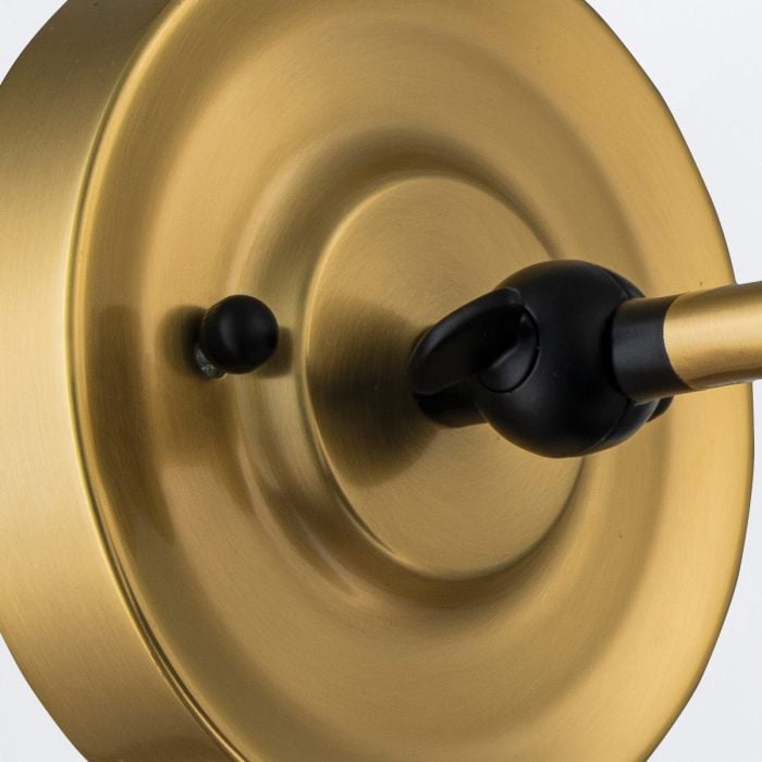 Elstead Lighting Provence 1 Light Wall Light - Aged Brass & Matte Black