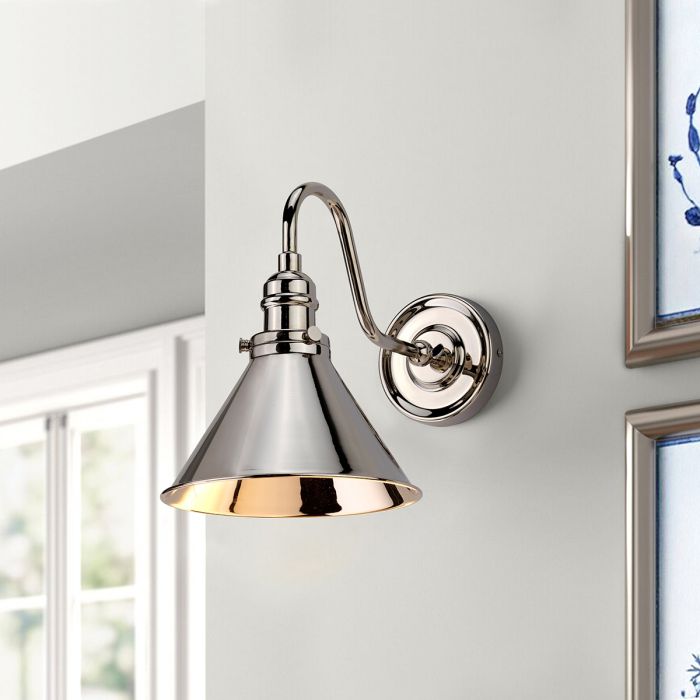 Elstead Lighting Provence 1 Light Wall Light - Polished Nickel