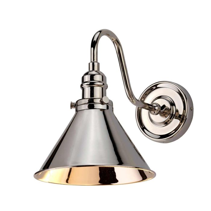 elstead lighting Provence 1 Light Wall Light - Polished Nickel