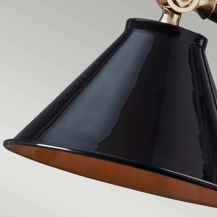 Elstead Lighting Provence Element 1 Light Mini Table Lamp - Black/Polished Brass
