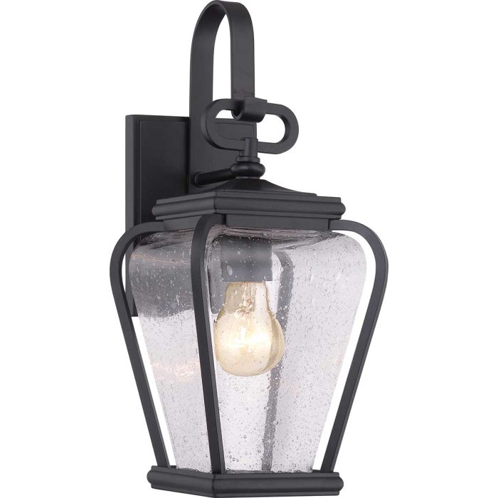 elstead lighting Province 1 Light Wall Lantern - Mystic Black