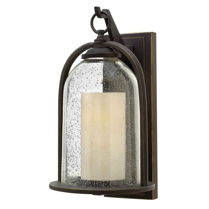 elstead lighting Quincy 1 Light Medium Wall Lantern - Oil Rubbed Bronze