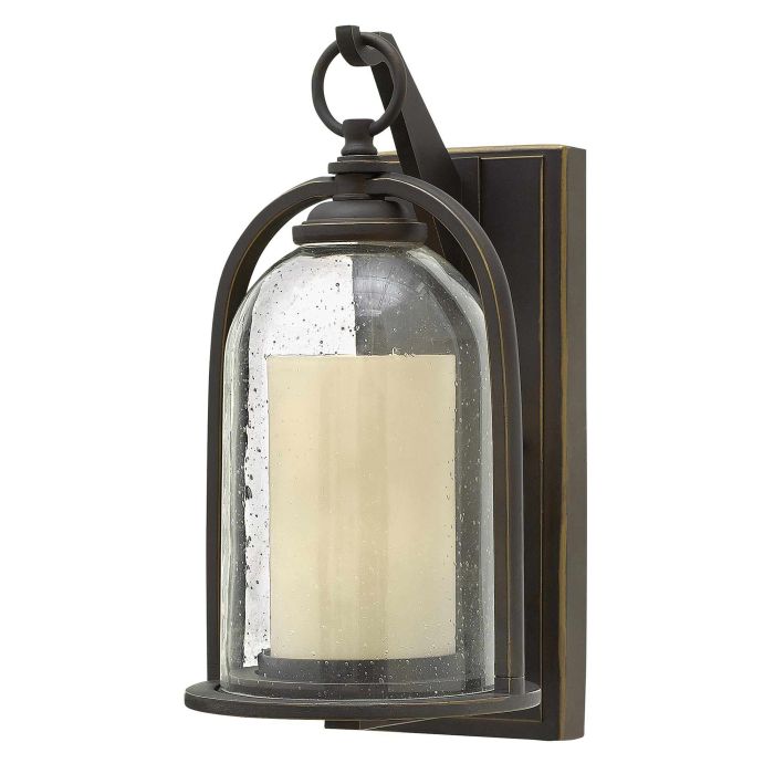 elstead lighting Quincy 1 Light Small Wall Lantern - Oil Rubbed Bronze
