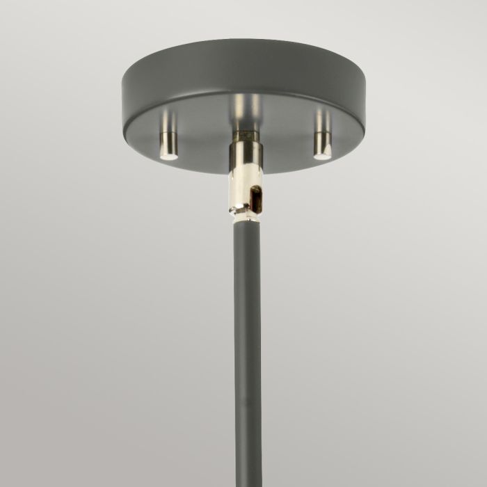 Elstead Lighting Quinto 1 Light Pendant - Dark Grey Polished Nickel