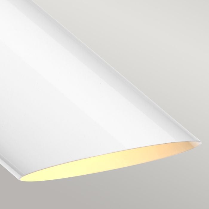 Elstead Lighting Quinto 1 Light Table Lamp - White/Aged Brass