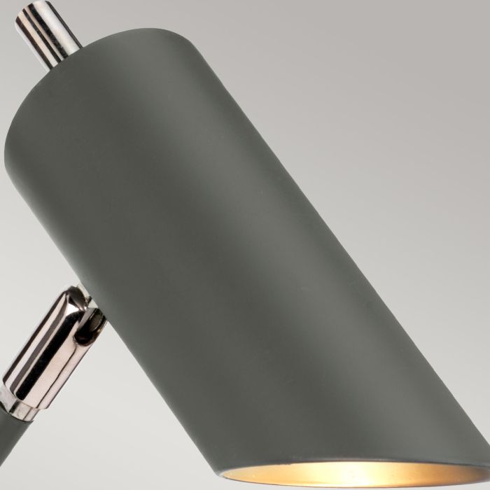Elstead Lighting Quinto 1 Light Wall Light - Dark Grey Polished Nickel