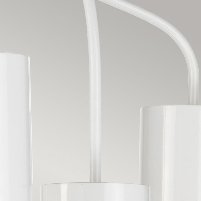 Elstead Lighting Quinto 6 Light Chandelier - White Aged Brass