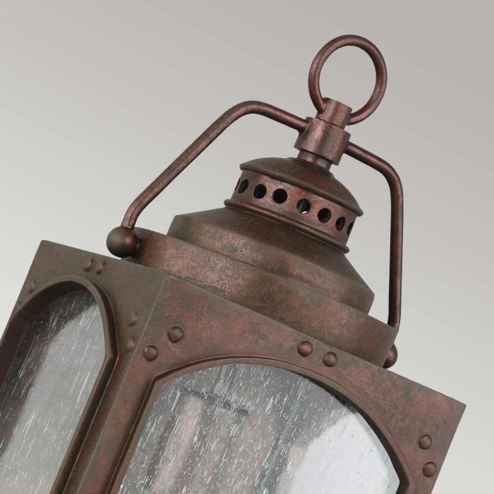 Elstead Lighting Randhurst 1 Light Medium Wall Lantern - Copper Oxide