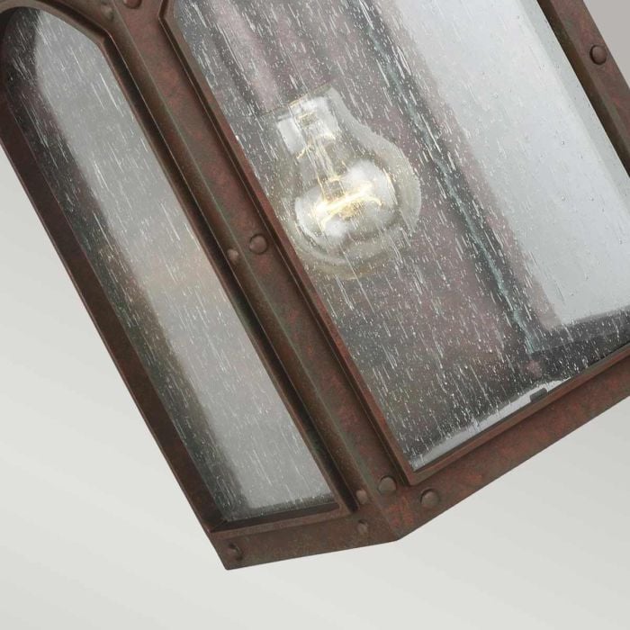 Elstead Lighting Randhurst 1 Light Medium Wall Lantern - Copper Oxide