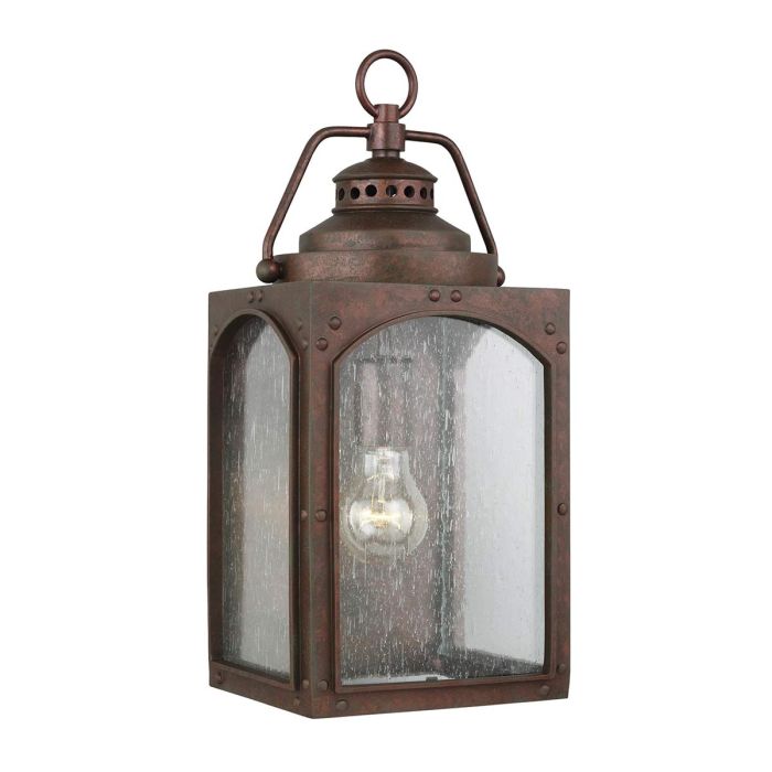 elstead lighting Randhurst 1 Light Medium Wall Lantern - Copper Oxide