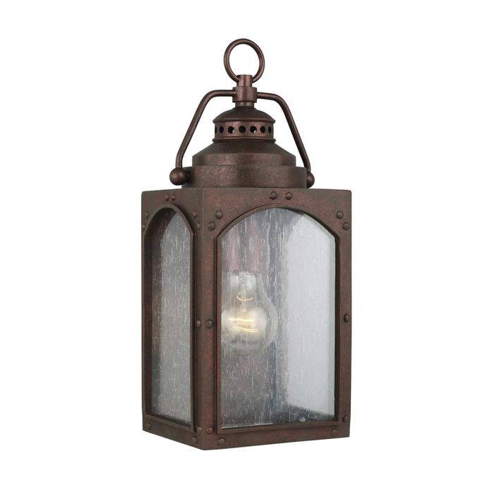 elstead lighting Randhurst 1 Light Small Wall Lantern - Copper Oxide