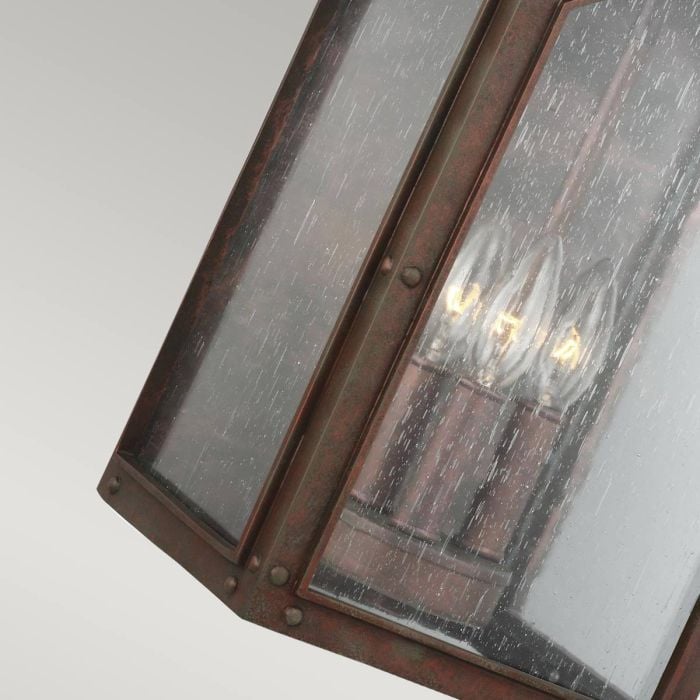 Elstead Lighting Randhurst 3 Light Large Wall Lantern - Copper Oxide