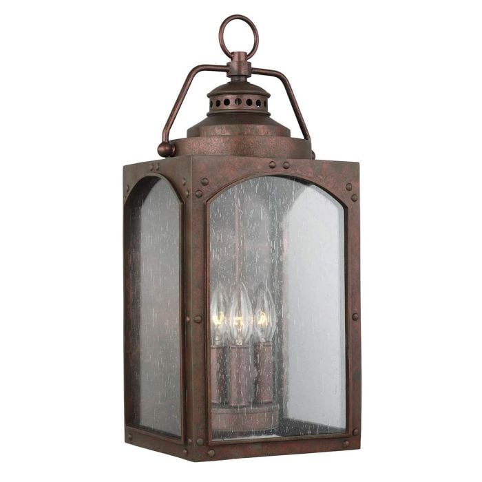 elstead lighting Randhurst 3 Light Large Wall Lantern - Copper Oxide