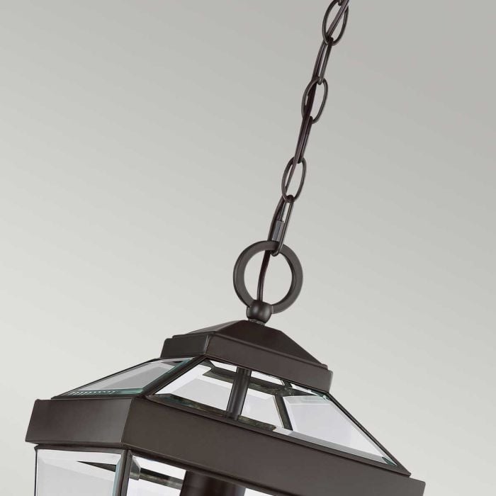 Elstead Lighting Ravine Medium Chain Lantern - Western Bronze