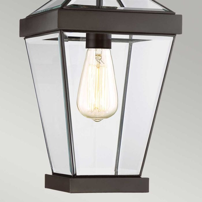 Elstead Lighting Ravine Medium Chain Lantern - Western Bronze