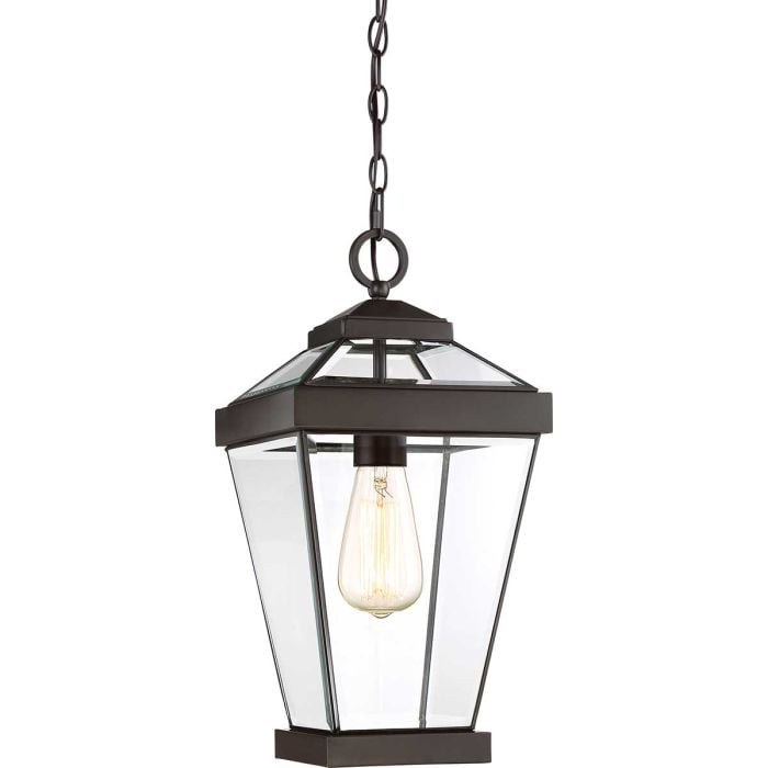 elstead lighting Ravine Medium Chain Lantern - Western Bronze