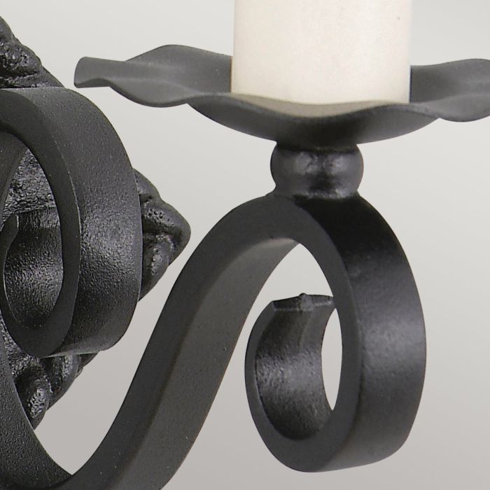 Elstead Lighting Rectory 1 Light Wall - Black Cast Iron