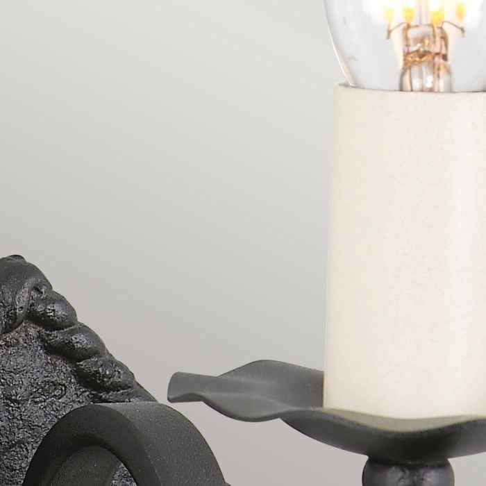 Elstead Lighting Rectory 1 Light Wall - Black Cast Iron