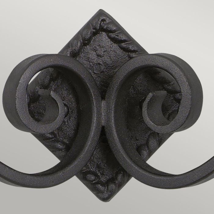 Elstead Lighting Rectory 2 Light Wall - Black Cast Iron