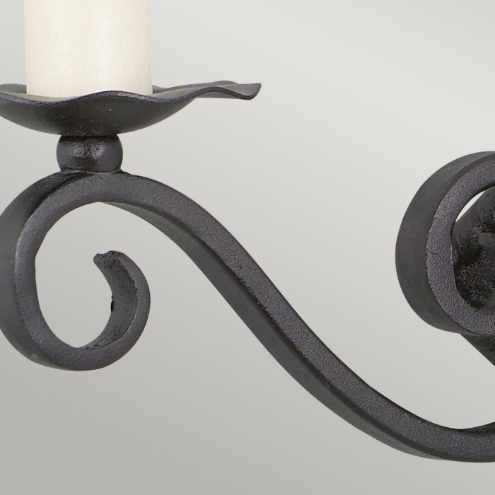 Elstead Lighting Rectory 2 Light Wall - Black Cast Iron