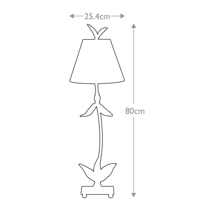 Elstead Lighting Red Bell 1 Light Table Lamp - Silver Leaf With Silver Shade