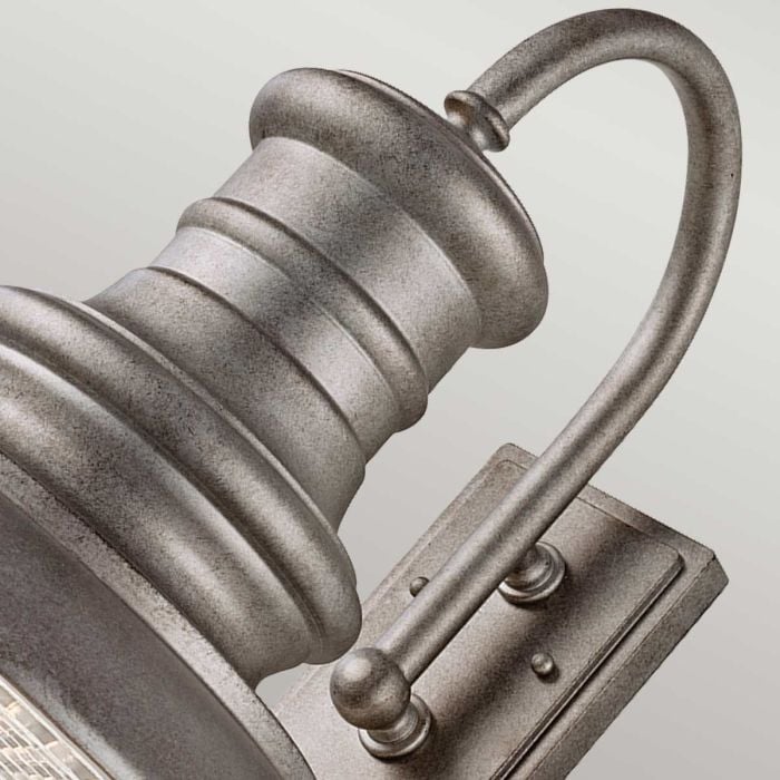 Elstead Lighting Redding Station 1 Light Large Wall Lantern - Tarnished