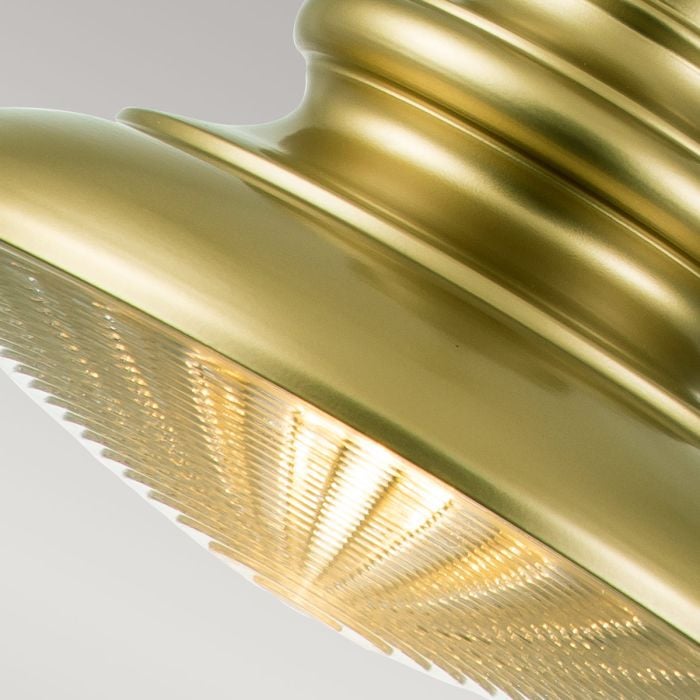 Elstead Lighting Redding Station 1 Light Medium Chain Lantern - Painted Distressed Bronze