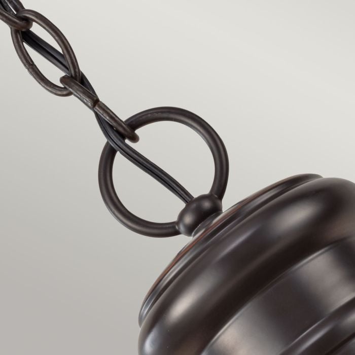 Elstead Lighting Redding Station 1 Light Medium Chain Lantern - Restoration Bronze